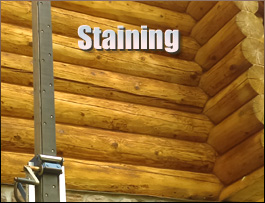  Stewart County, Georgia Log Home Staining